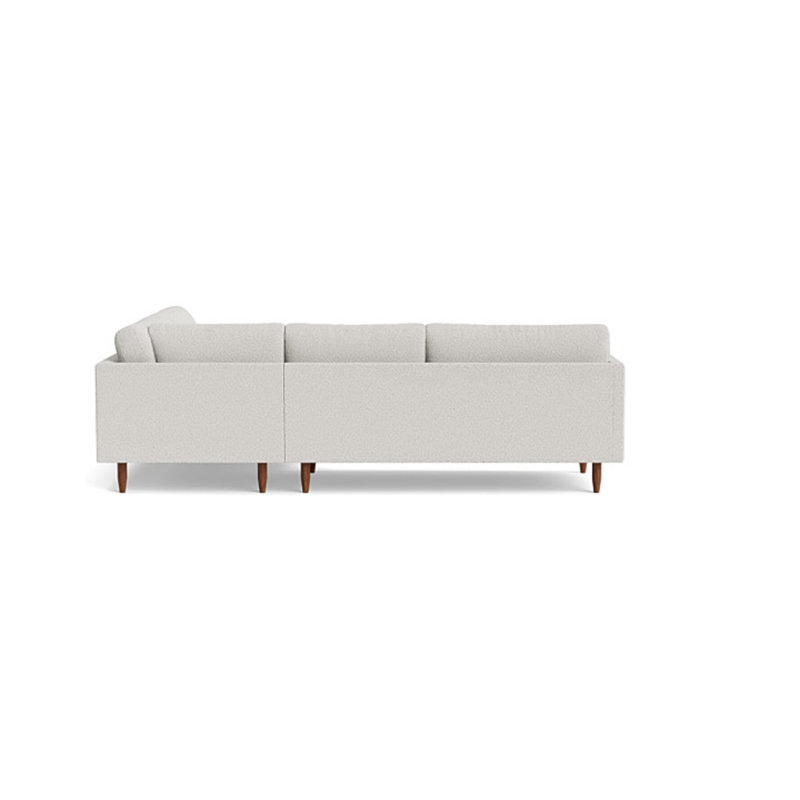 Skinny Fat Sectional, Performance Velvet - Nutmeg, Right Hand Facing