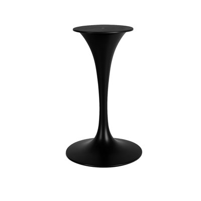 Indoor/Outdoor One-Piece Steel Table Base in Tulip Shape, 20" Round