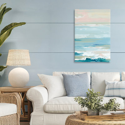 «Seaside Blush Abstraction Canvas», conception par Lera