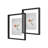 Ensemble de 2 cadres flottants, double vitrage, fixation murale ou sur table-102040670