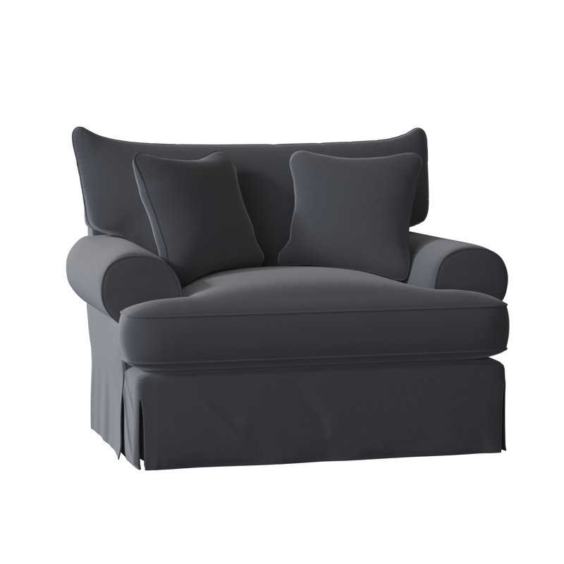 Chalkline Upholstered Armchair, Craftwood 23 Navy Performance Chenille, No