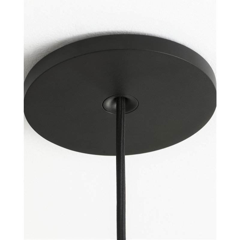 1 - Light Matte Black LED Single Pendant