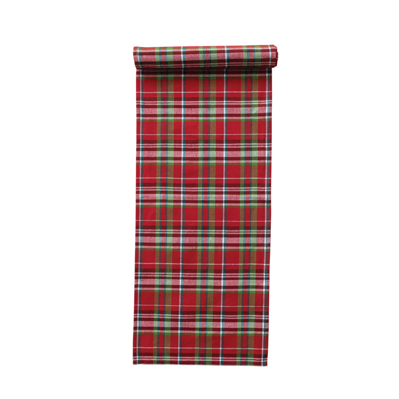Artisan Plaid Cotton Table Runner