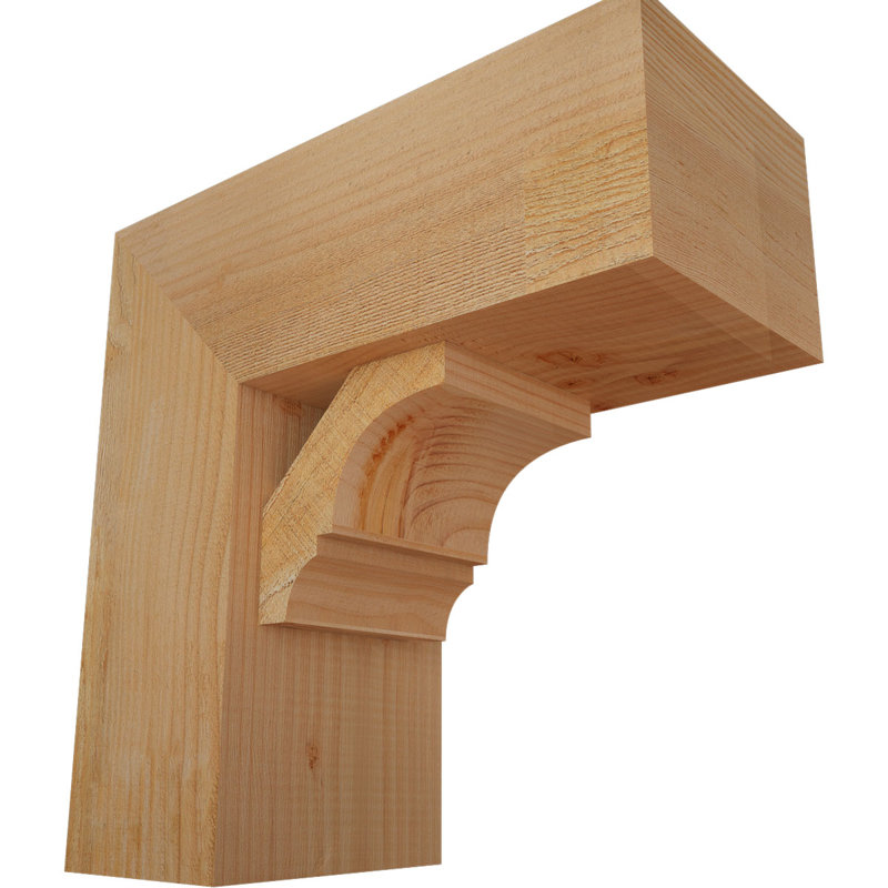 Support de bloc Balboa avec entretoise décalée, 18 po x 18 po, Sapin Douglas de l 8 po (scié brut)