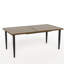 Ensemble de table de salle à manger d'extérieur 7 pièces avec 6 chaises pivotantes et berçantes en rotin