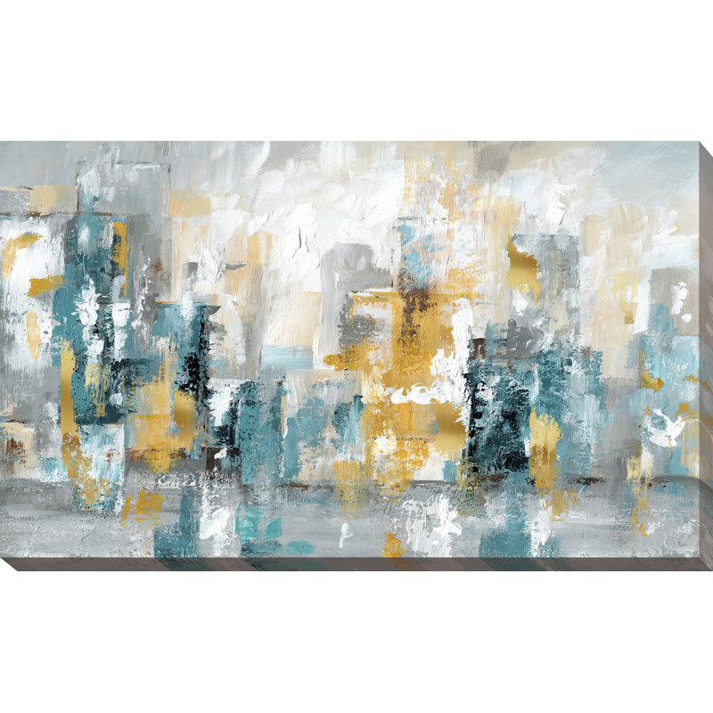 « city views ii », reproduction d’art sur toile tendue, H 28 po x l 48 po