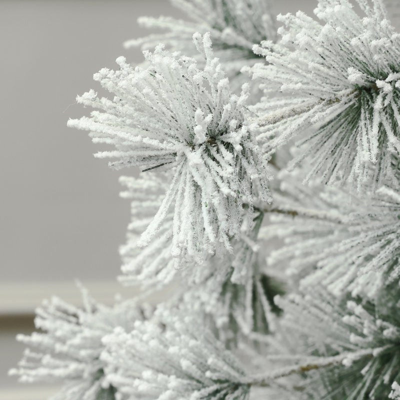 Arbre de Noël artificiel enneigé 5,5 pi