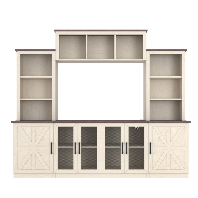 Entertainment Center For Tvs Up To 55", Beige/Brown