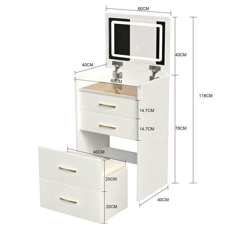Dressing Table, White