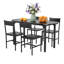Ensemble de table de salle à manger ovale 5 pièces Modern-1702638538-1702638539