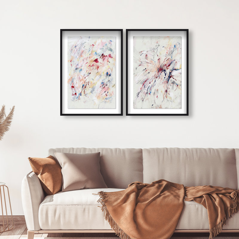 Feels Like Love Set Set by Oliver Gal, 93"H x 63"W, Black Shadowbox