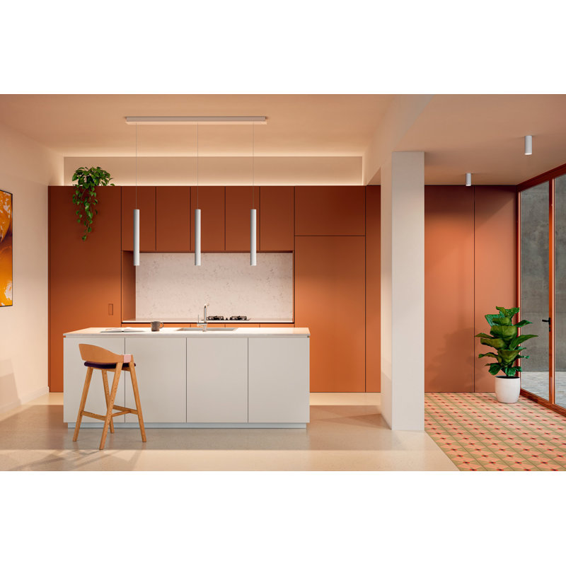 Lodes A-Tube Suspension Lamp Line-V, 23.62'' H X 2.36'' W X 2.36'' D, Matte White