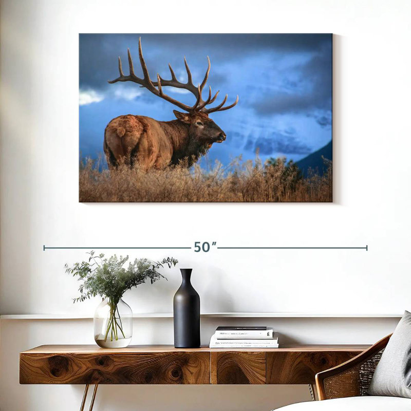 Majestic Bull Elk, 26" H x 39" W