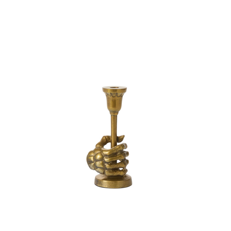 Skeleton Candleholder 4.25"x 0.5"x 9.25"