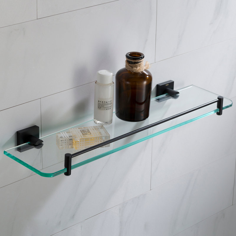Ventus Metal Bracket Wall Shelf, Matte Black