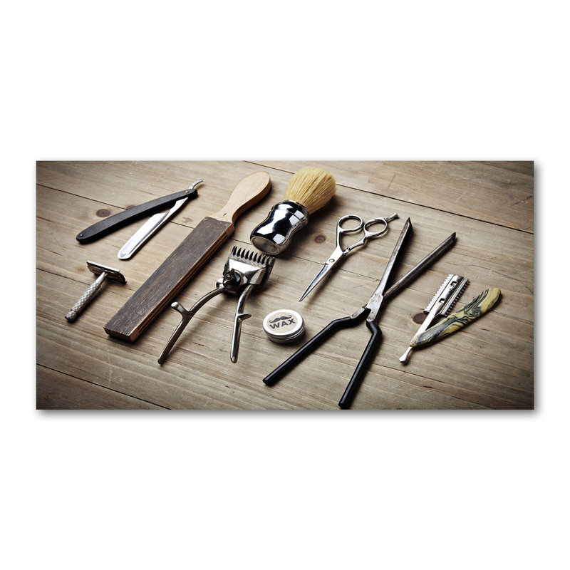 Male Hairdresser - Wrapped Canvas Print