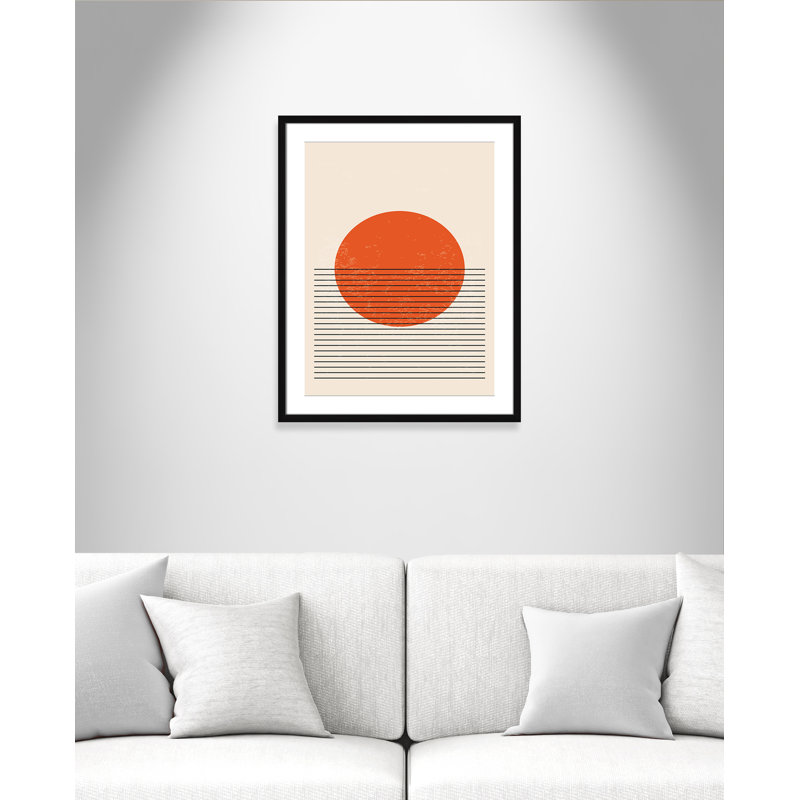 «Bright Minimal Series # 2» par Stanley, L 23,5 po x H 29,5 po, Matted Print, Satin Black