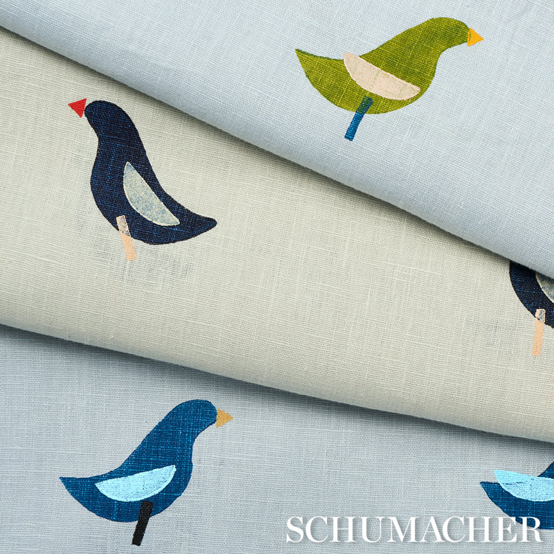 Tissu imprimé Schumacher X Caroline Z Hurley