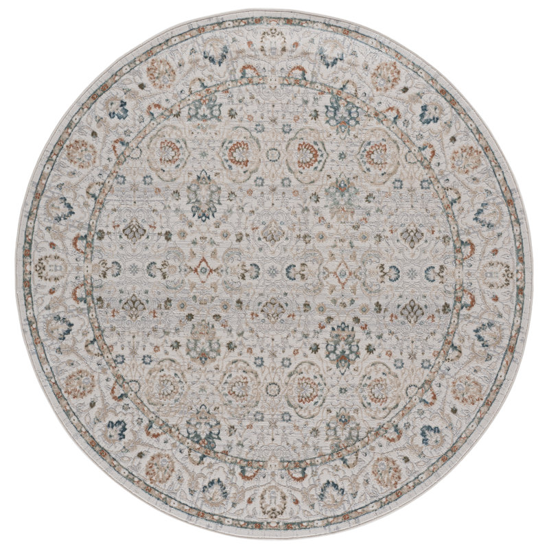 Maven Performance Oriental Indoor Rug, Round 6'7"