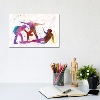 Baseball Players III by Paul Rommer - Wrapped Canvas Painting