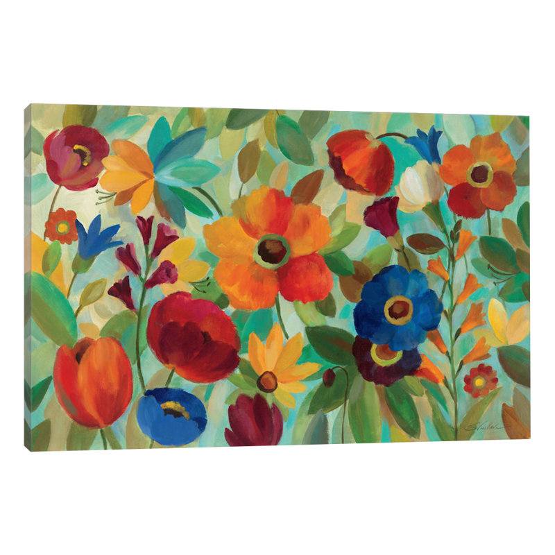 " Summer Floral ", Canvas, 40" H x 60" W x 1.5" D