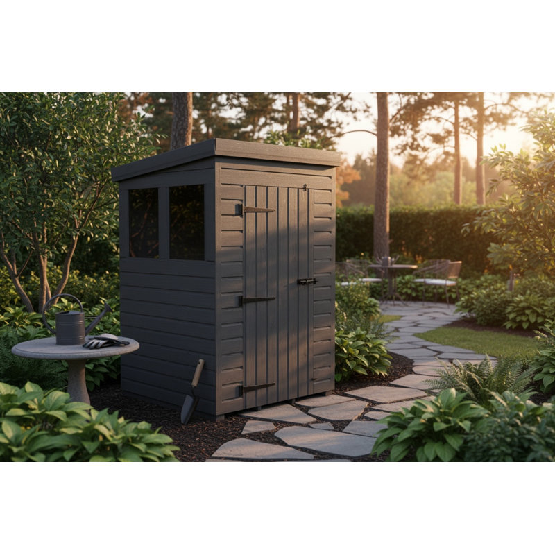 4x6 Pent Composite Shed