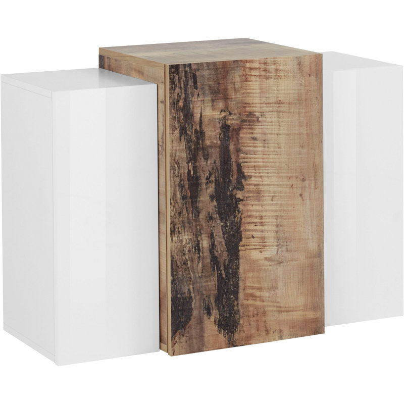 Jibberding Standard Wall Cabinet, White/Brown