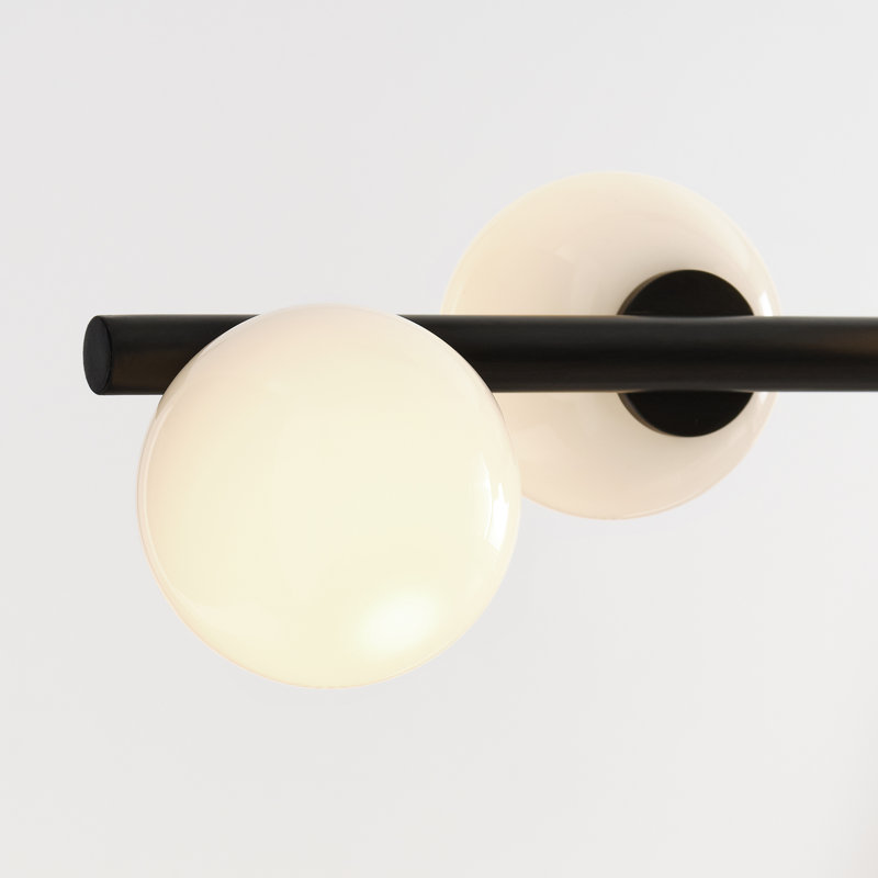 Rouse Sean Lavin Colston 9 Light Dining Room Chandelier With Milk Shade, Aged Iron