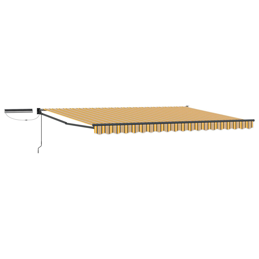 VidaXL Polyester Cover Retractable Patio Awning