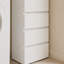 Système de placard modulaire en bois avec miroir Elise