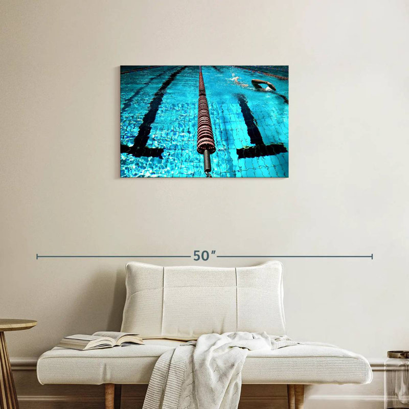 Sirci dans la piscine, H 20 po x l 30 po