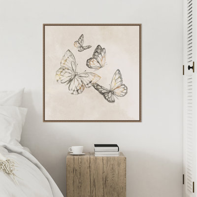 Butterfly Fly by Eli Jones Framed Canvas Wall Art Print