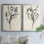 Floral Marker I - Ensemble de 2 reproductions d'art sur toile encadrées-522580245-522580243