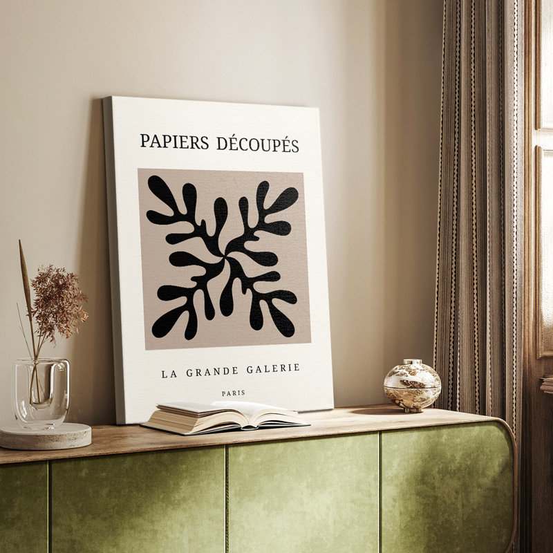 Matisse CECXCV III, reproduction d'art encadrée Cavas, Brun, H 12 po x l 8 po