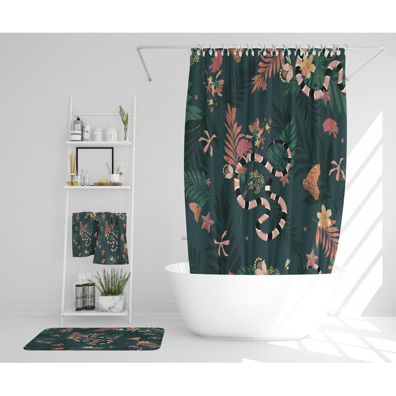 Nettye Polyester Shower Curtain Set