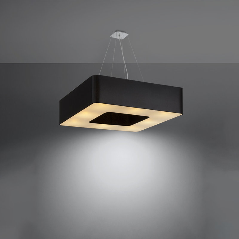 Urano 8 - Light Unique/Statement Pendant, 110cm H x 80cm W x 80cm D, Black