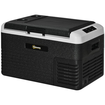 Outsunny 30 L Mini Fridge with Freezer
