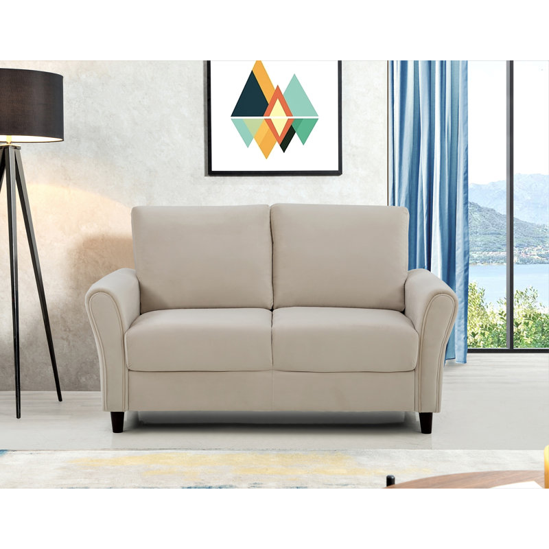 Canapé à accoudoirs évasés William Street, Gris, 33,46 po x 58,27 po x 30,32 po