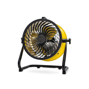 16" High-Velocity Drum Air Circulator Fan, 2800 CFM Large Airflow, 3 Speeds, 180-Degree Tilt