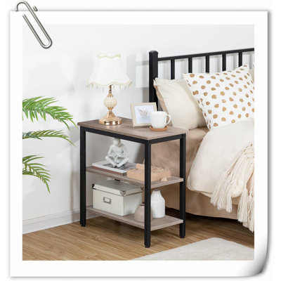Brinslee 23.6'' W Metal Nightstand