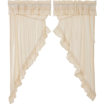 Paire de rideaux transparents en coton Sandridge