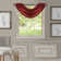 Ardmore Solid Colour Scalloped 52'' W Window Valance