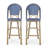 Wicker Bar Stool With Aluminum Frame