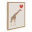 «Giraffe in Love» par juillet, reproduction d'art sur toile encadrée-489710755