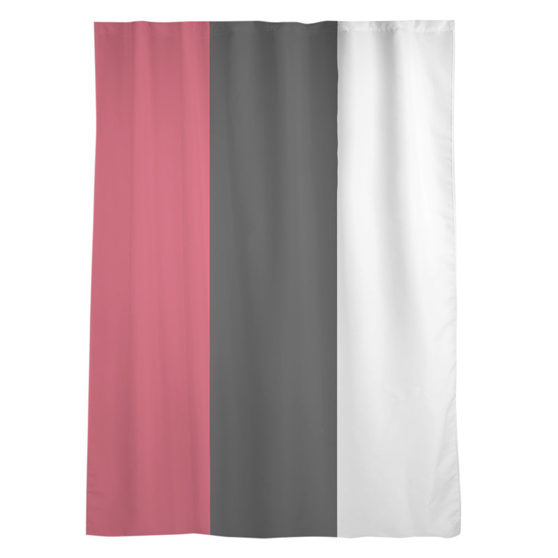 Panneau de rideau simple diaphane avec passe-tringle national hockey, Noir
