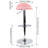 Temelec Swivel Upholstered Adjustable Height Counter Stool with Metal Frame-311600831