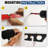 Black 8 Rod Wall/Ceiling Rack - 2 Pack
