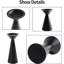 Ensemble de 3 bougeoirs noirs - Bougeoirs en métal pour bougies piliers
