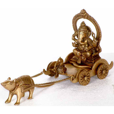 Ganesha dans le char à souris