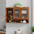 35.4"Retro 2 Door Sliding Cabinet Three Layers Of Storage Space,Suitable For Bathrooms,Kitchens,Dining Rooms,Brown-368015447